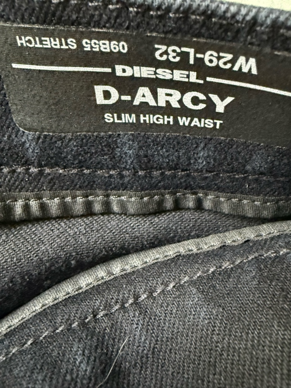 Diesel Black Ankle-Length Slim Jeans - Picture 6 of 7